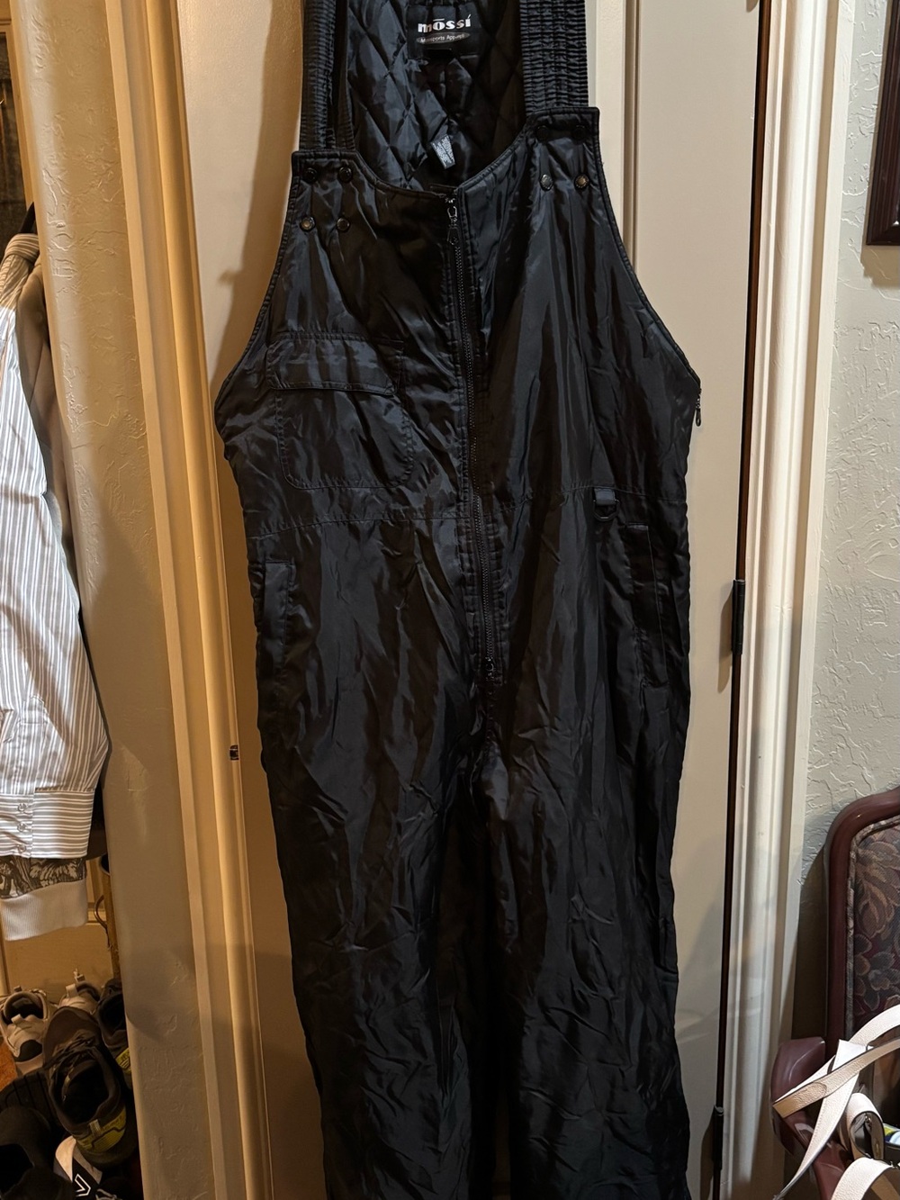 Mossi Motorsports Apparel Quilted men’s XXL snow bibs Black overalls